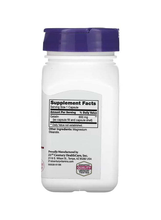 21st Century Gelatin Dietary Supplement 600mg - 100 Capsules - Image 2